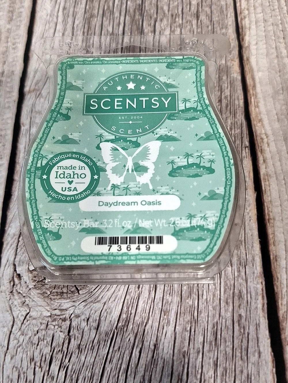 Scentsy Daydream Oasis Wax Bar – 4 Cubes Remaining
